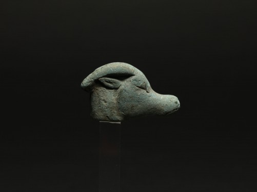 Egyptian Frit Ibex Head