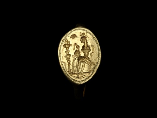 Ancient Gold Ring with Isis