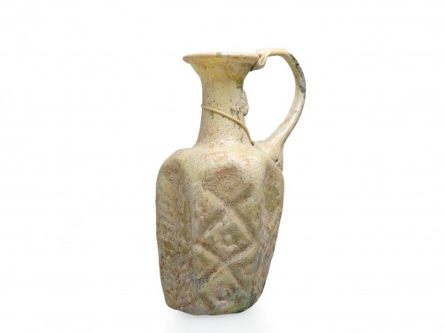 Hexagonal Glass Flask