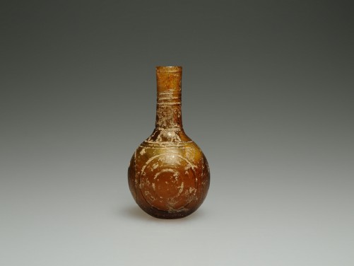 Roman Amber Glass Flask