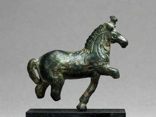 Roman Bronze Prancing Horse