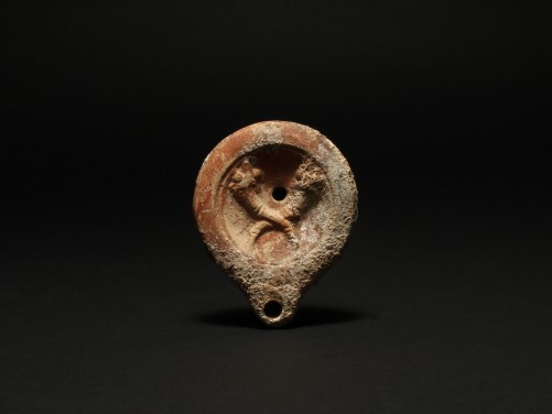 Roman Oil Lamp with Cornucopias