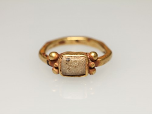 Samaritan Gold-Faience Finger Ring