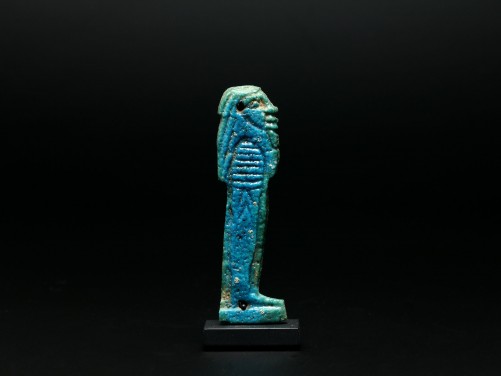 Egyptian Faience Plaque of Imsety