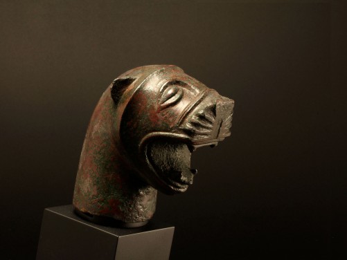 Etruscan Bronze Lion Head
