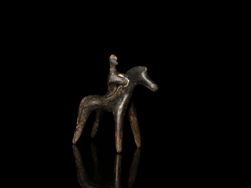 Boeotian Figure of a Horse and Rider