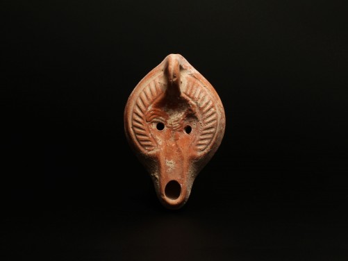 North African Oil Lamp with Rooster