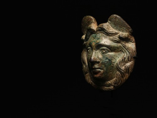 Roman Bronze Medusa Appliqué