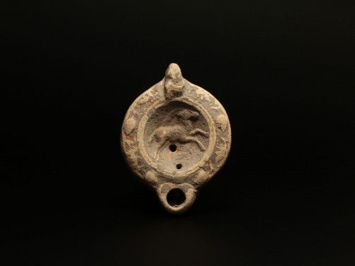 Roman Oil Lamp with an Ibex