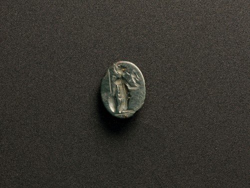 Roman Serpentine Intaglio of Athena 