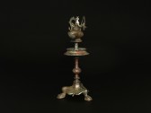 Byzantine Bronze Oil Lamp and Stand