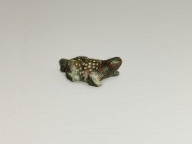 Egyptian Bronze Frog Amulet