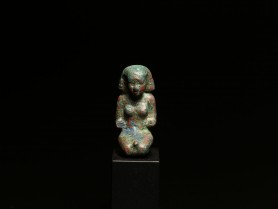 Egyptian Bronze Kneeling Woman