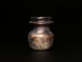 Roman Aubergine Glass Jar