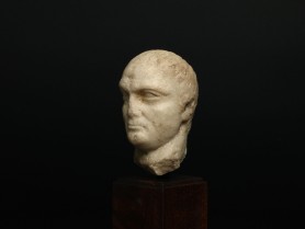 Roman Marble Portrait Head of a Man 