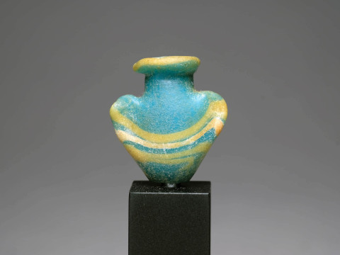 Egyptian Core-formed Glass Heart Bead